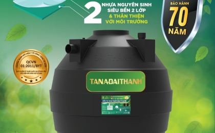 Nhà trọ nên dùng bồn tự hoại dung tích bao nhiêu?