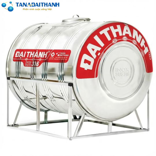 Bồn Inox Đại Thành Vigo 2000L Ngang - SUS 316